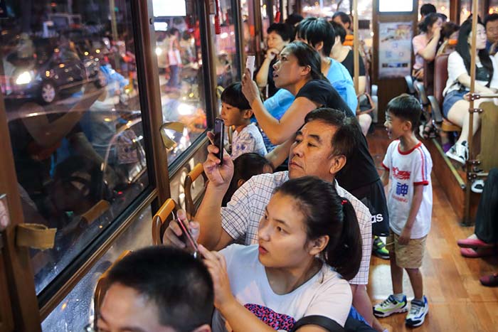 Balade nocturne en tramway à Beijing