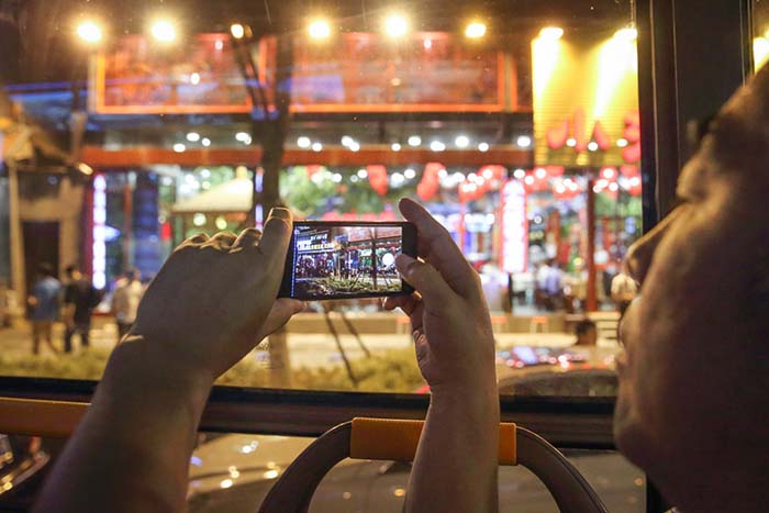 Balade nocturne en tramway à Beijing