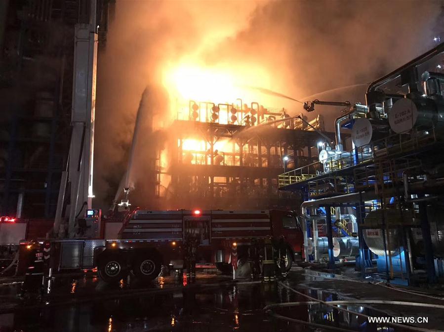 Incendie dans la ville chinoise de Dalian