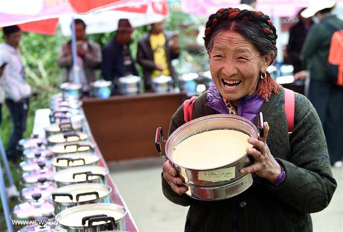 Concours de yaourts à Lhassa 