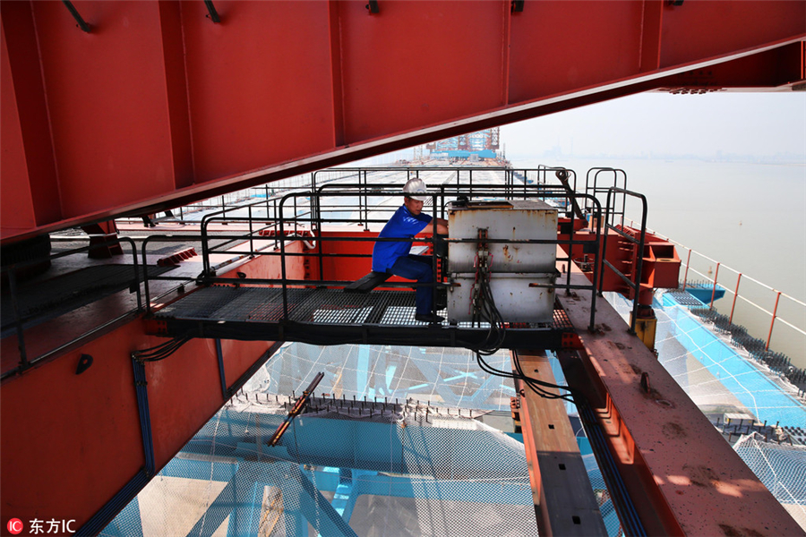 Magnifiques photos du pont Shanghai-Nantong