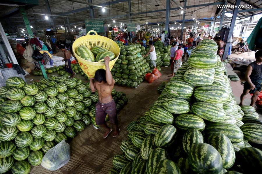 Exportation de fruits birmans en Chine