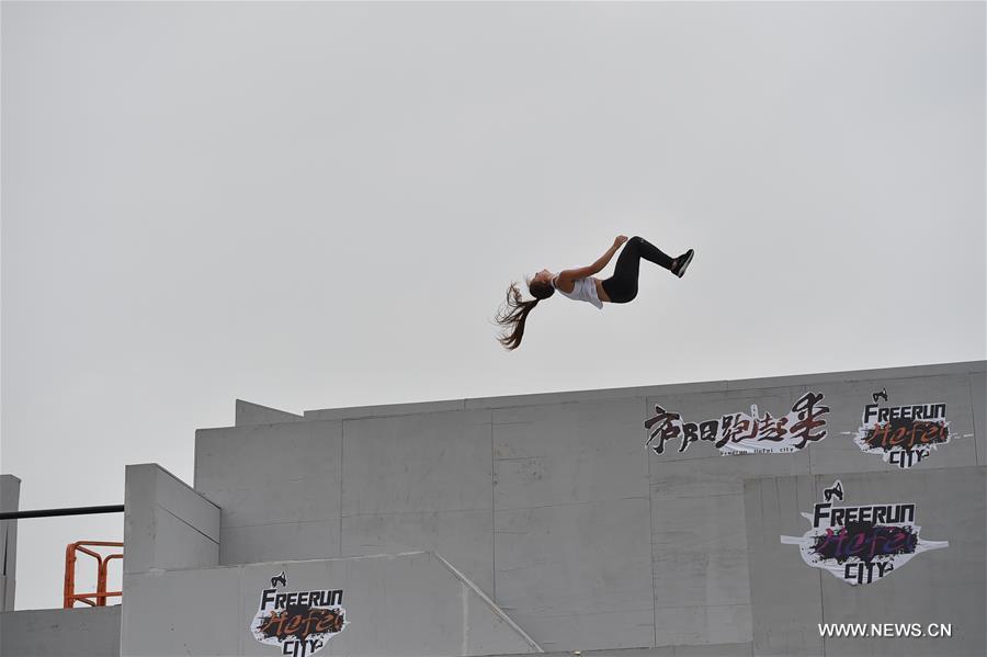 Un premier parcours international de parkour en Chine