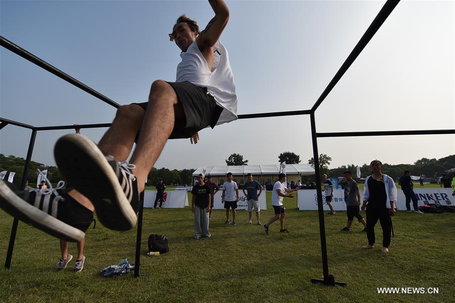 Un premier parcours international de parkour en Chine