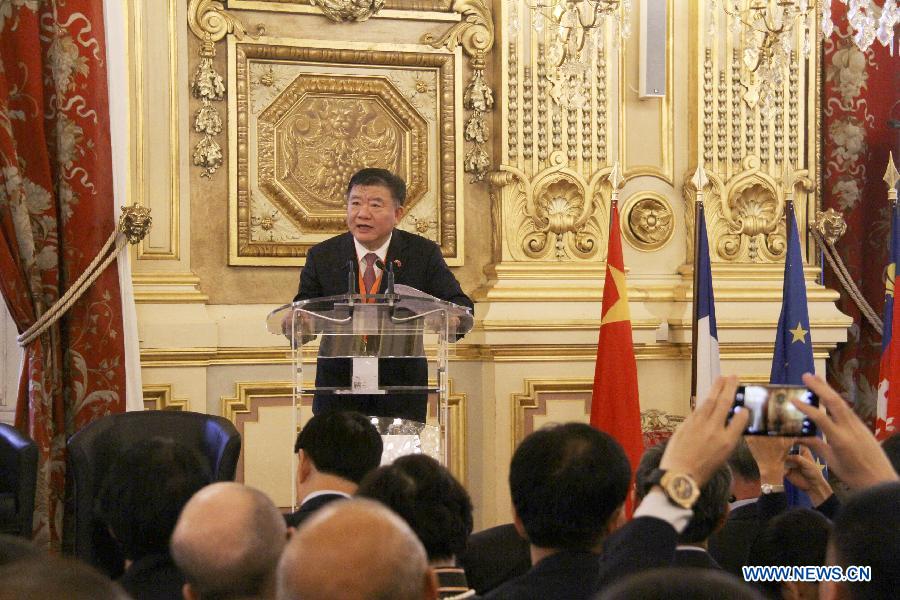 Inauguration du second Forum culturel franco-chinois dans la ville fran?aise de Lyon