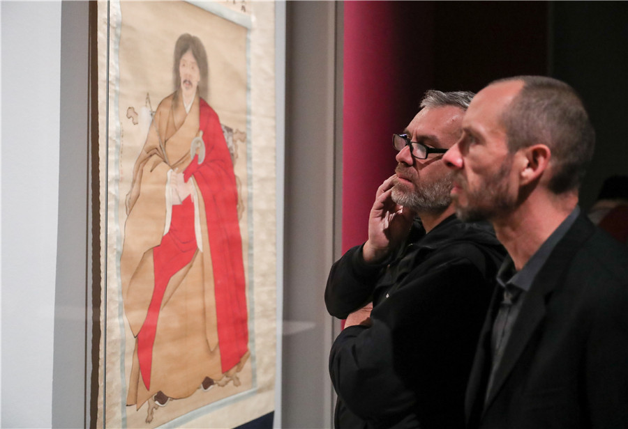 Ouverture d'une exposition de peintures chinoises de portraits à Berlin