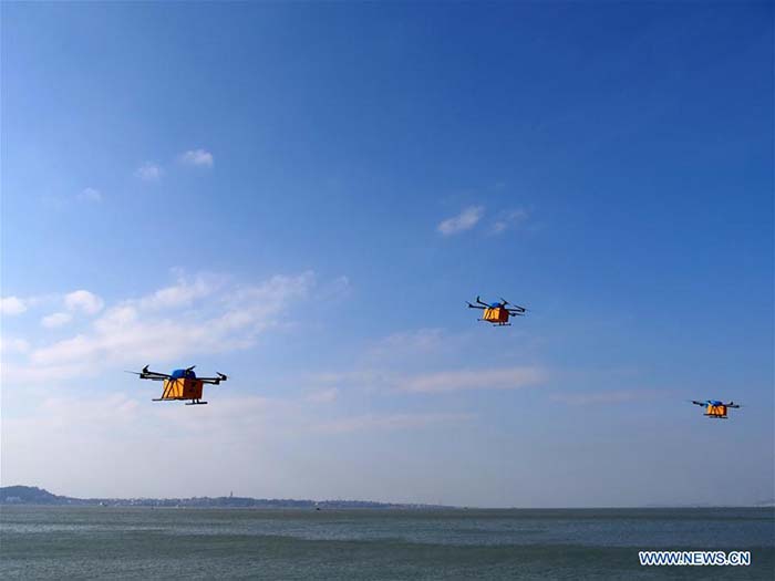 Chine : des drones d'Alibaba livrent des colis dans des ?les