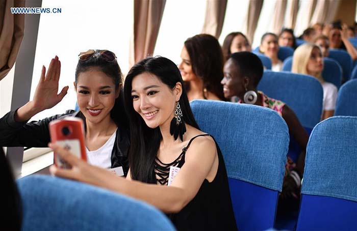 Miss Monde 2017?: visite de l'?le de Wuzhizhou à Sanya