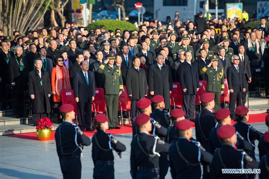 Chine : 18e anniversaire de la rétrocession de Macao à la patrie