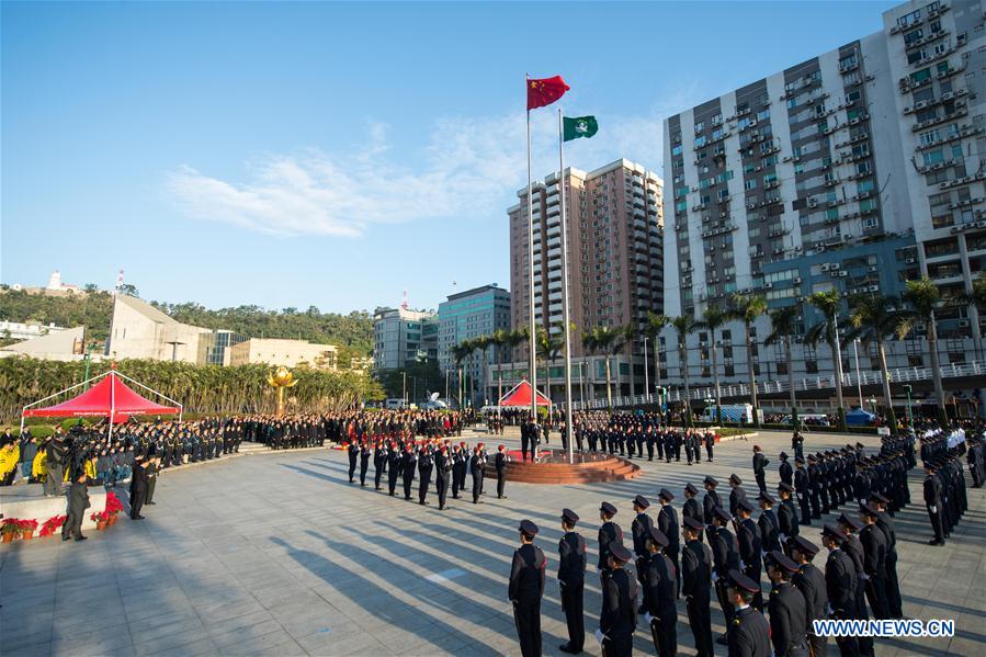 Chine : 18e anniversaire de la rétrocession de Macao à la patrie