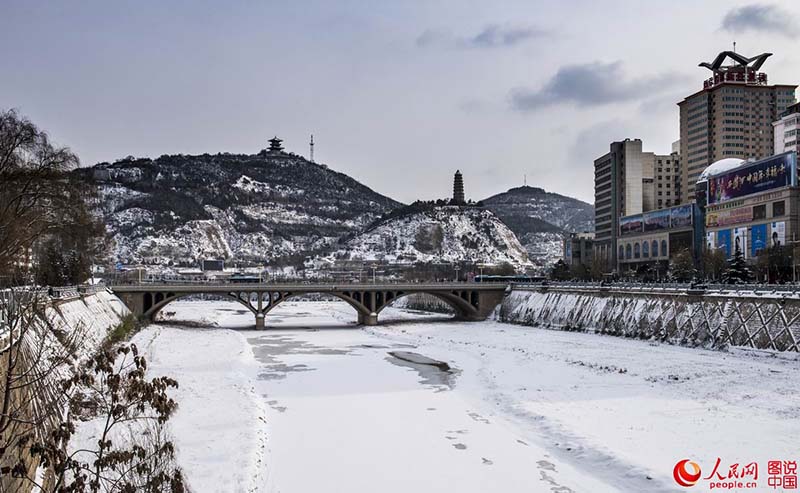 Le nord de la Chine sous la neige