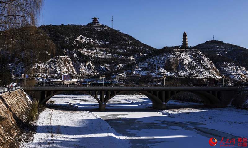 Le nord de la Chine sous la neige