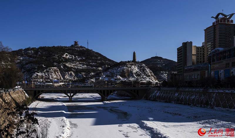 Le nord de la Chine sous la neige