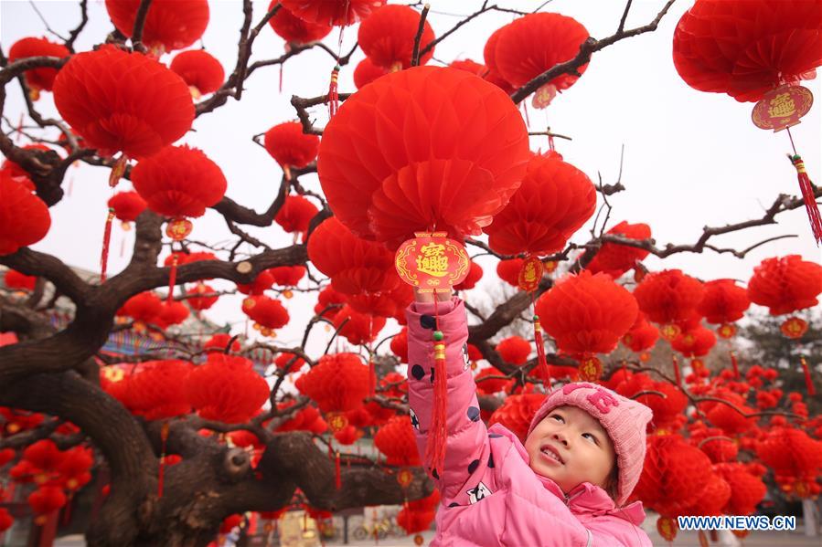 Fête du Printemps : des lanternes rouges au Parc du Temple de la Terre