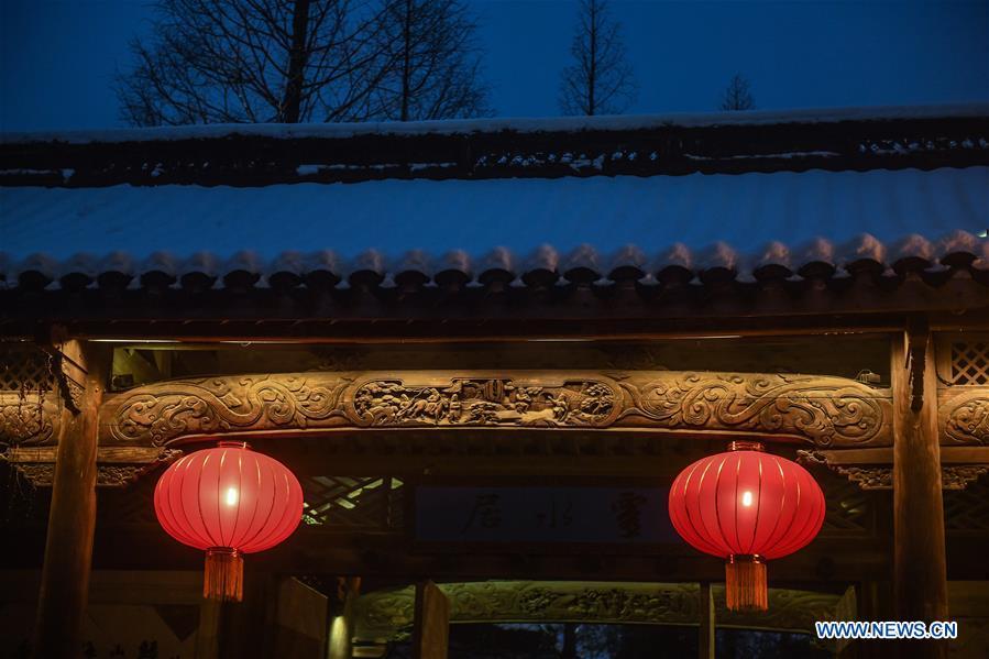 Les beautés de Wuzhen sous la neige