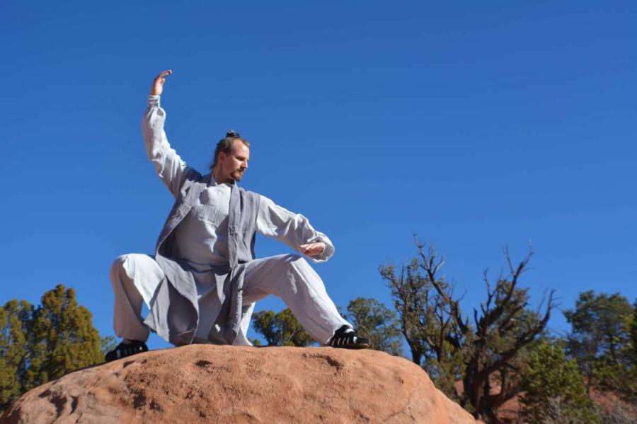 Un ma?tre du kung-fu américain en Chine