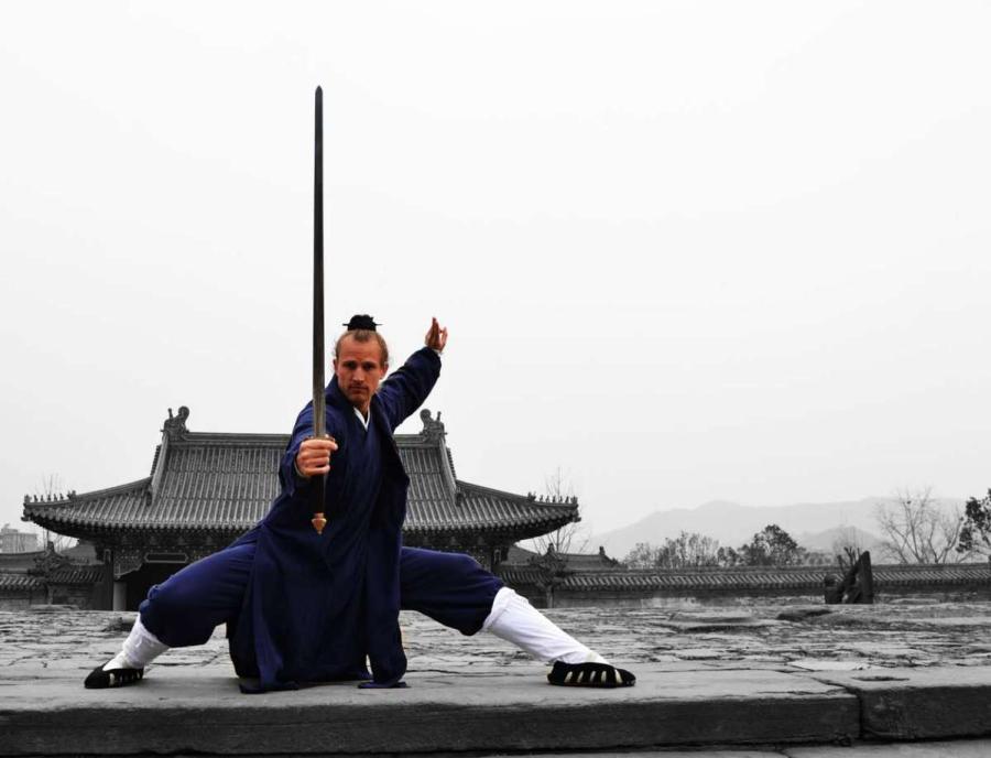 Un ma?tre du kung-fu américain en Chine