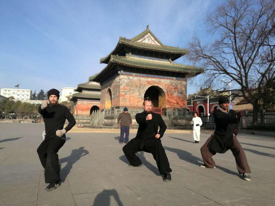 Un ma?tre du kung-fu américain en Chine