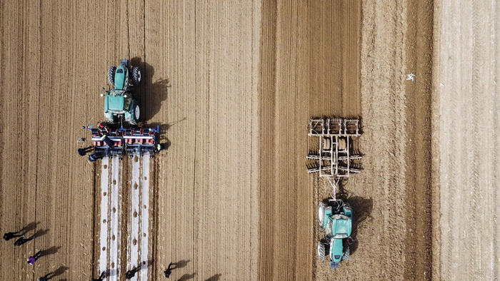 Xinjiang : des tracteurs autonomes remplacent l'homme pour les travaux agricoles