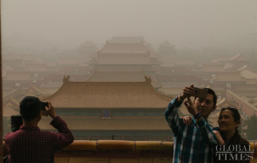 Alerte bleue à la poussière à Beijing