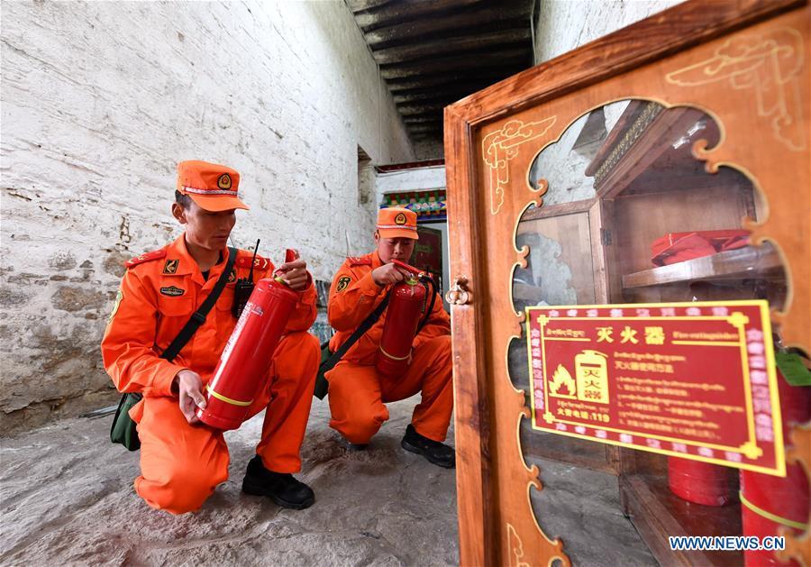 Tibet : exercice d'urgence au Palais du Potala de Lhassa