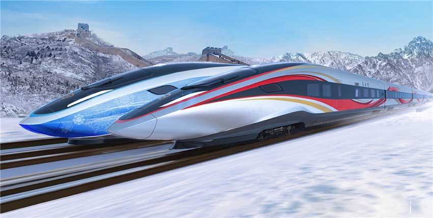 Le design gagnant des trains olympiques dévoilé à Beijing