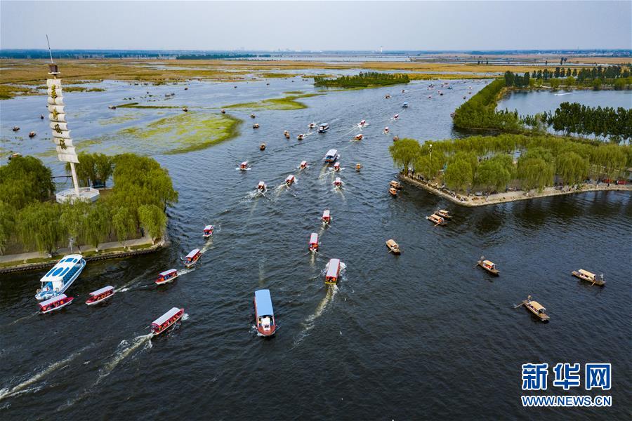 Les paysages de Baiyangdian dans la Nouvelle Zone de Xiongan