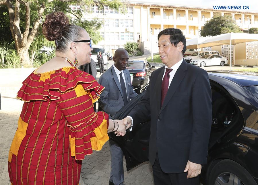 Le plus haut législateur chinois en visite en Namibie appelle à une coopération plus étroite