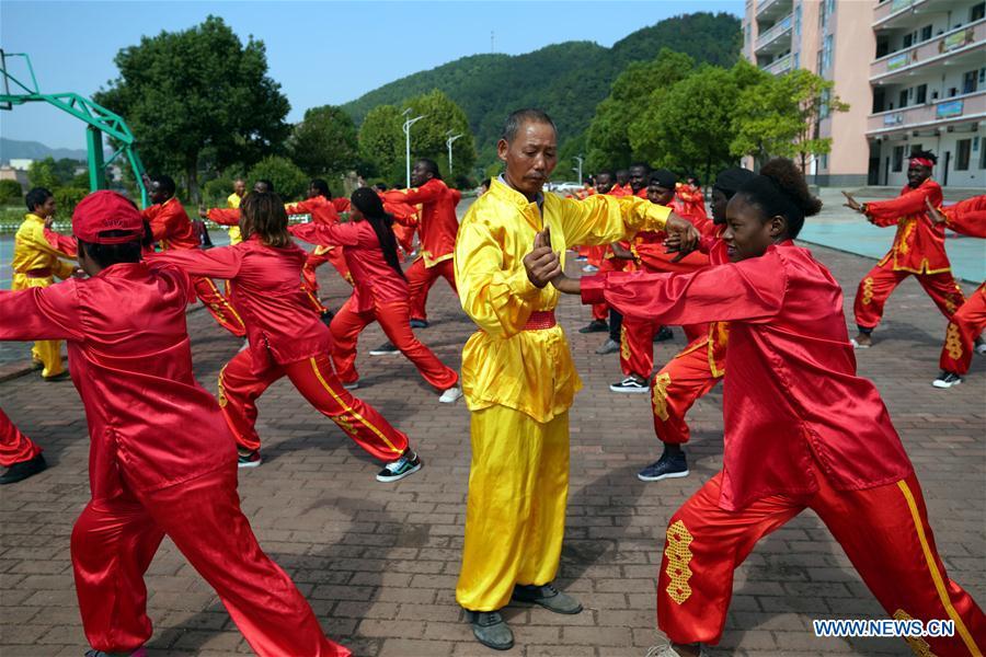 Des étudiants africains apprennent la culture chinoise à l'université de Xinyu