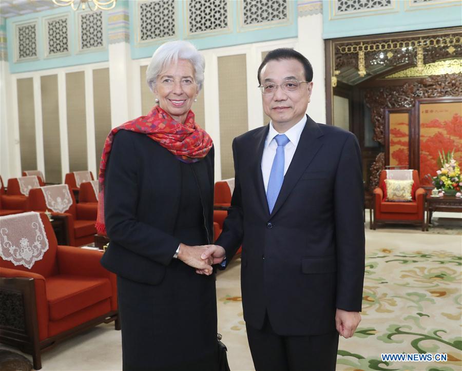 Le PM chinois rencontre la directrice générale du FMI