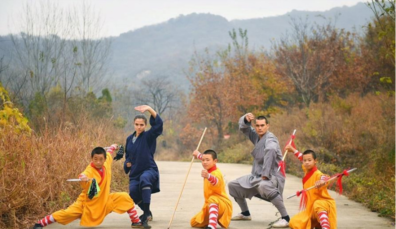 Paysages d'automne au Temple de Shaolin