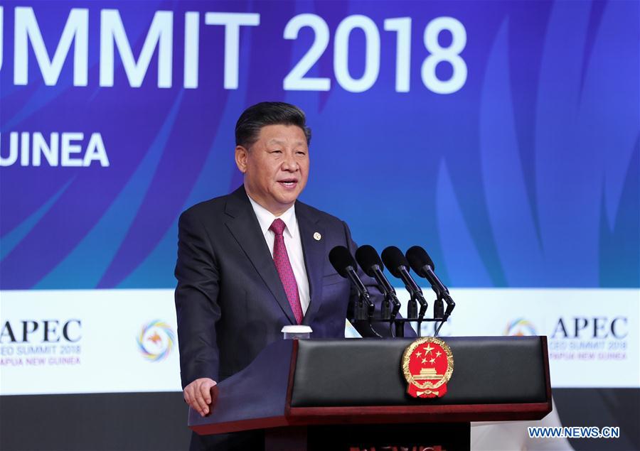 Le président Xi Jinping pr?ne une économie mondiale inclusive et réglementée au sommet des PDG de l'APEC 