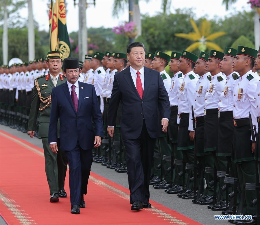 La Chine et Brunei conviennent de hisser leurs relations au niveau de partenariat de coopération stratégique