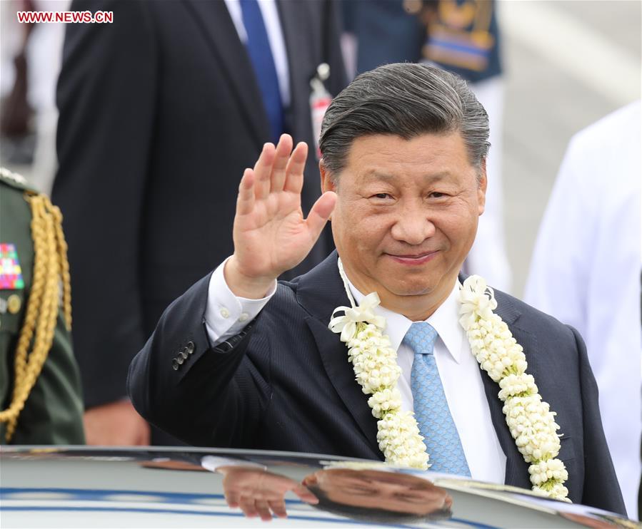 Le président Xi arrive aux Philippines pour une visite d'Etat