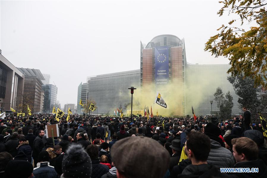 La capitale belge a été le théatre de deux manifestations 