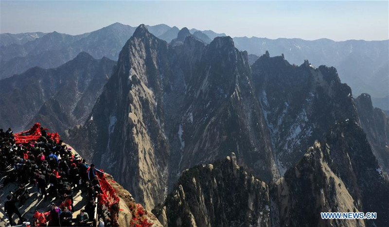 Chine: paysage du site touristique du mont Hua