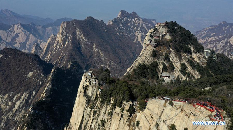 Chine: paysage du site touristique du mont Hua