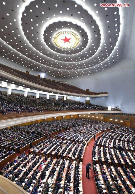 L'organe législatif national chinois tient la réunion de cl?ture de sa session annuelle