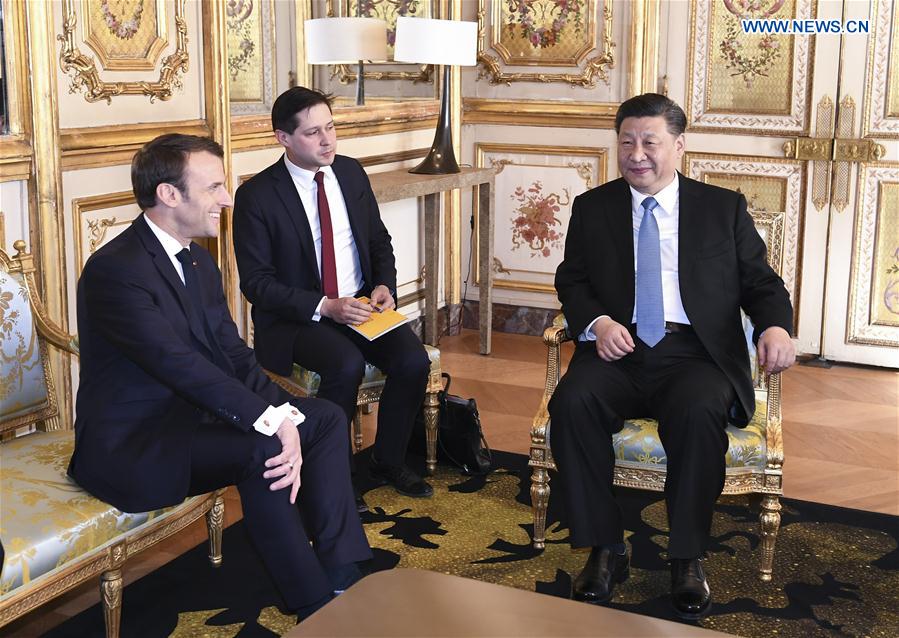 Xi et Macron entendent forger un partenariat sino-fran?ais plus solide, plus stable et plus dynamique