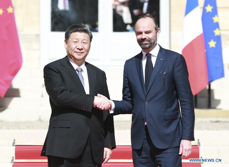 Le président chinois rencontre le PM fran?ais pour renforcer davantage les relations sino-fran?aises