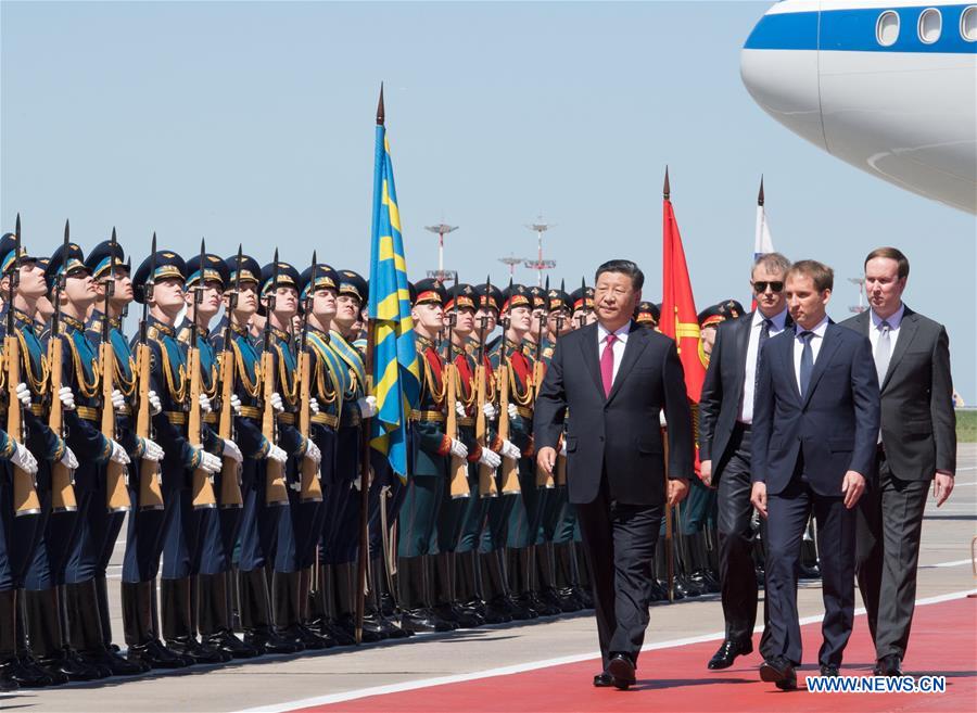 Le président chinois arrive à Moscou pour une visite d'Etat en Russie