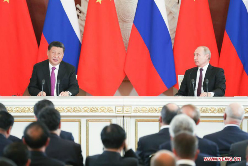 La Chine et la Russie conviennent d'élever leurs relations au niveau d'un partenariat de coordination stratégique global pour une nouvelle ère