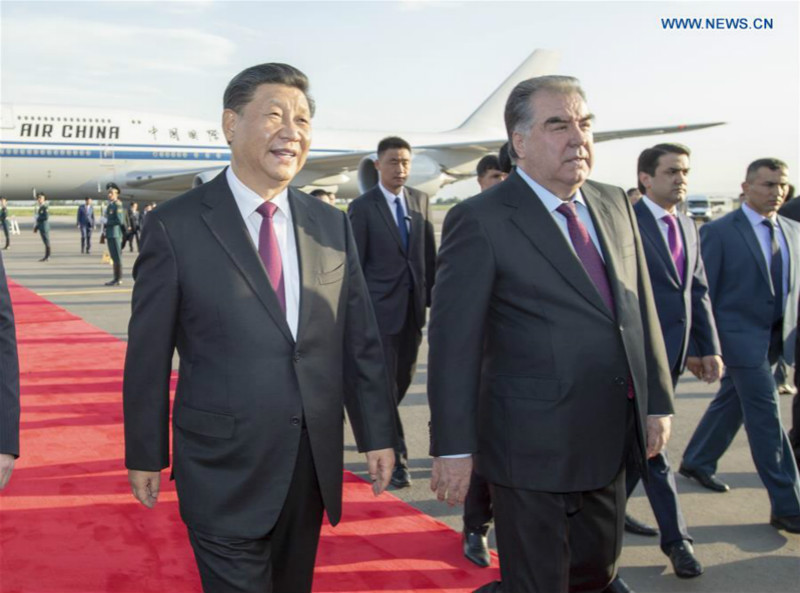 Arrivée de Xi Jinping au Tadjikistan pour le sommet de la CICA et une visite d'Etat