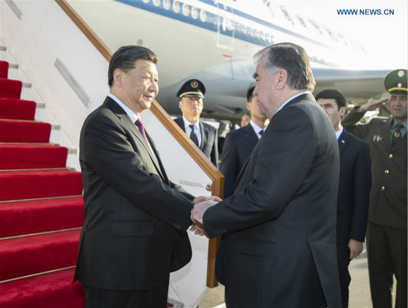 Arrivée de Xi Jinping au Tadjikistan pour le sommet de la CICA et une visite d'Etat