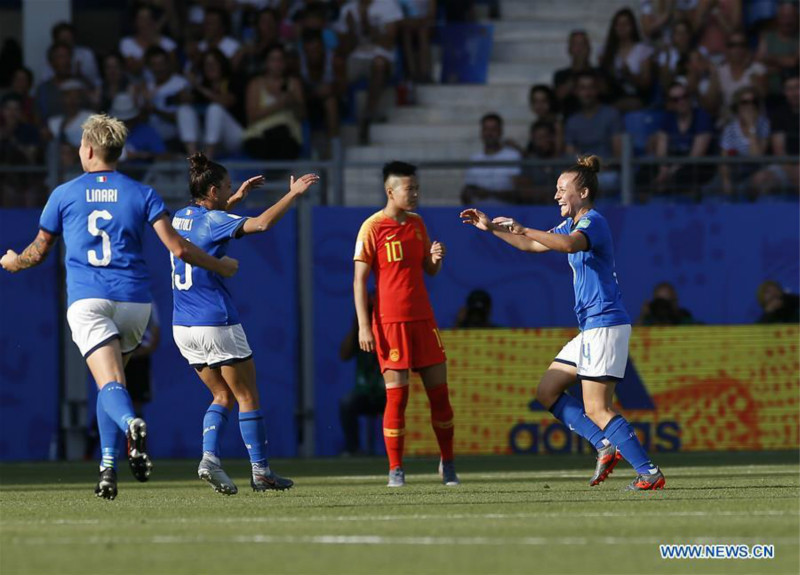 L'Italie arrête la Chine en 8e de finale de la Coupe du monde féminine par 2-0