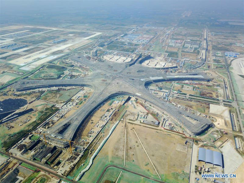 Beijing : fin de la construction du nouvel aéroport international de Daxing