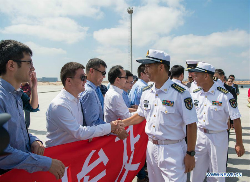 Le destroyer lance-missiles chinois Xi'an fait une escale technique à Alexandrie en Egypte