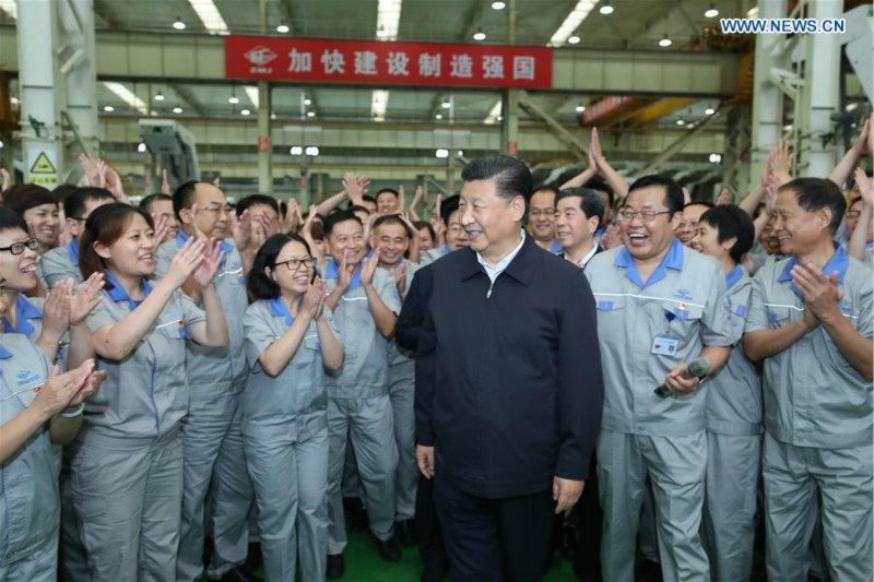 Xi Jinping inspecte une entreprise de fabrication et l'état de protection écologique du fleuve Jaune