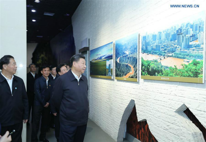 Xi Jinping inspecte une entreprise de fabrication et l'état de protection écologique du fleuve Jaune