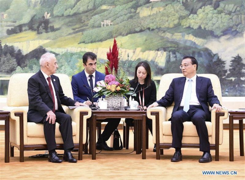 Li Keqiang rencontre des dirigeants étrangers venus assister à la cérémonie de cl?ture de l'Exposition horticole internationale de Beijing